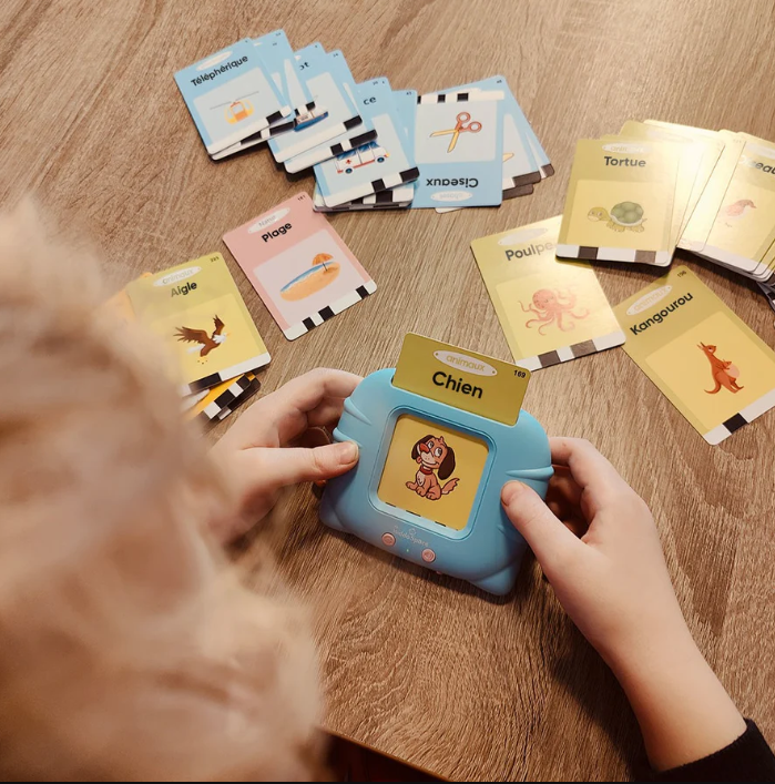 Cartes Flash Parlantes pour Enfants en français et en anglais